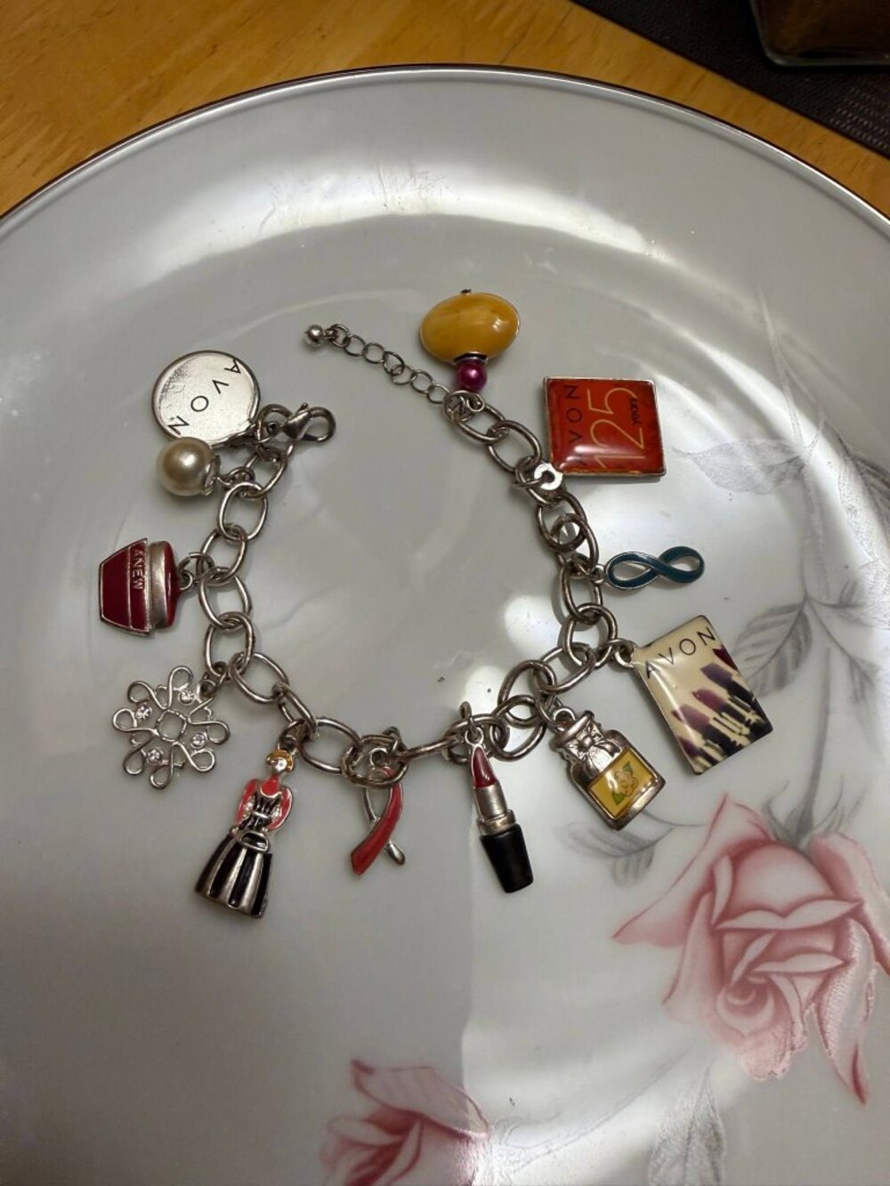 Avon Charm Bracelet - 12 charms